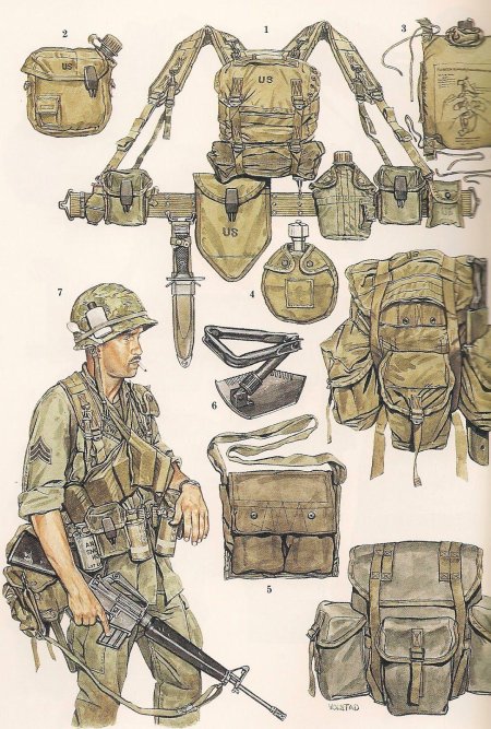 Экипировка солдата сша во вьетнаме