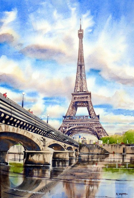 Эльфелевая башня париж