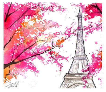 Рисунки парижа