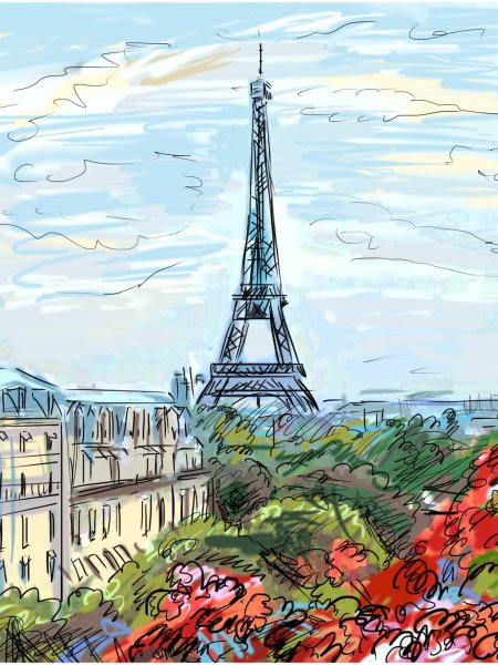 Картины эйфелева башня