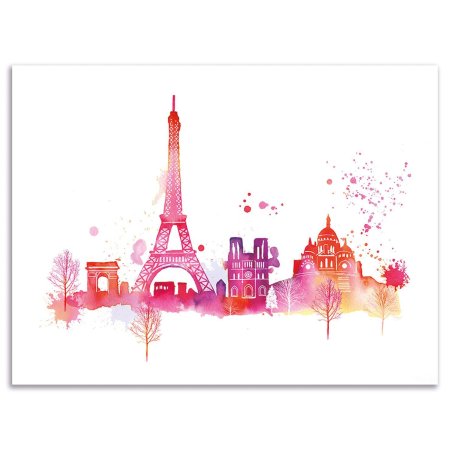 Париж акварель