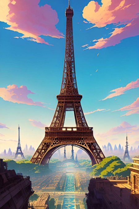 Эйфелева башня париж