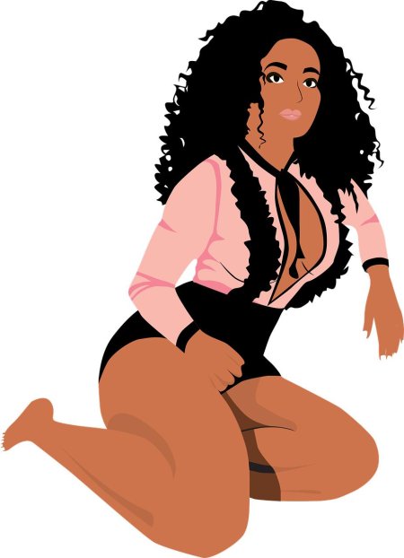 Девушка темнокожая