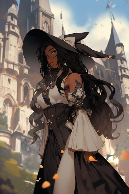 Ведьма аниме арт