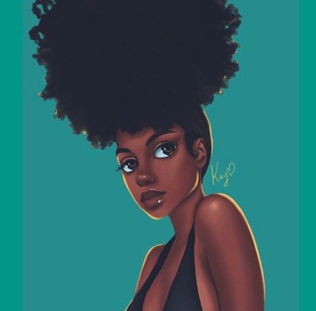 Темнокожая девушка