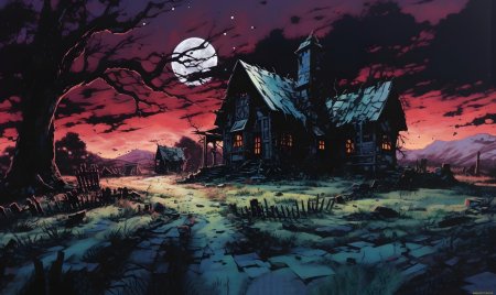 Проклятый старый дом арт