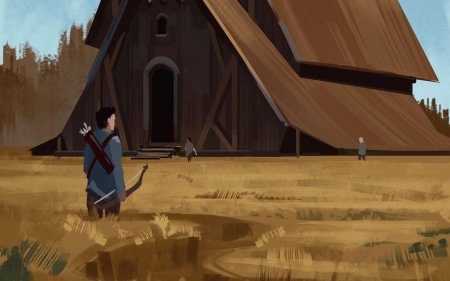 Деревня викингов концепт-арт