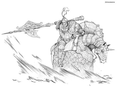 Эскиз рыцарь