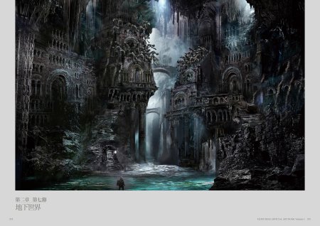 Дарк фэнтези арт руины замка