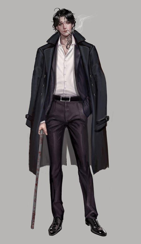 Арт мужчина в костюме