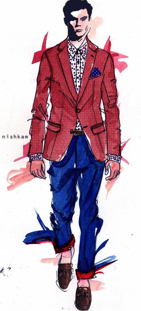 Эскиз мужской одежды