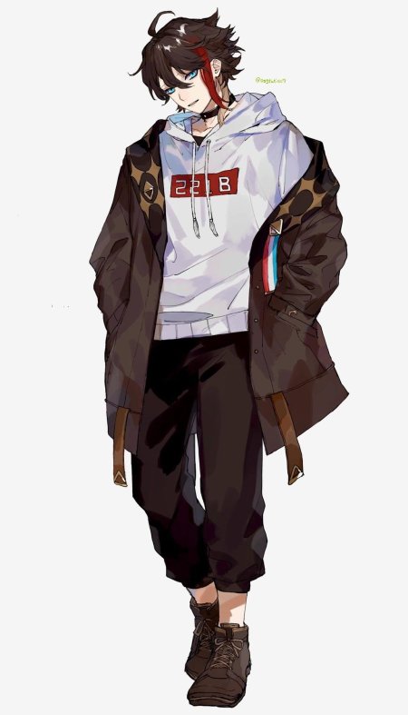 Персонаж аниме парень