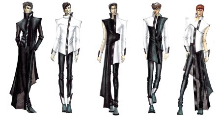 Эскизы одежды известных дизайнеров