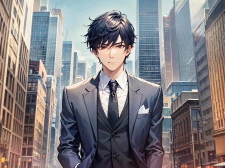 Мужчина в костюме арт