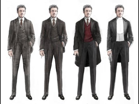 Мужской костюм викторианской эпохи