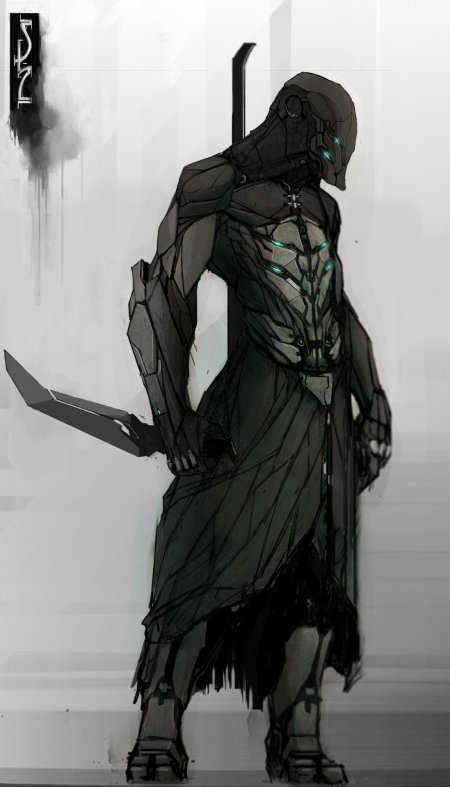 Биопанк броня концепт