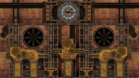 Стимпанк шестеренки арт