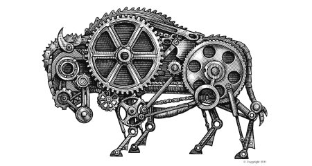 Механизм из шестеренок
