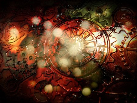 Фон в стиле стимпанк