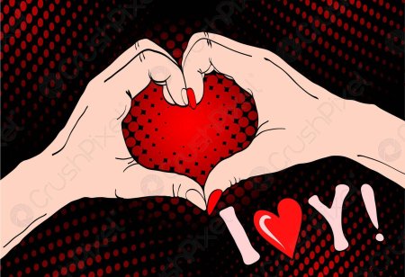 Сердце поп арт