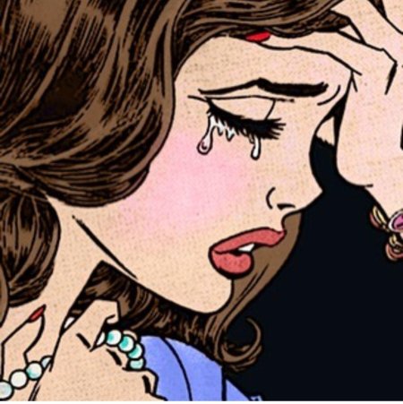 Плачущая девушка рисунок