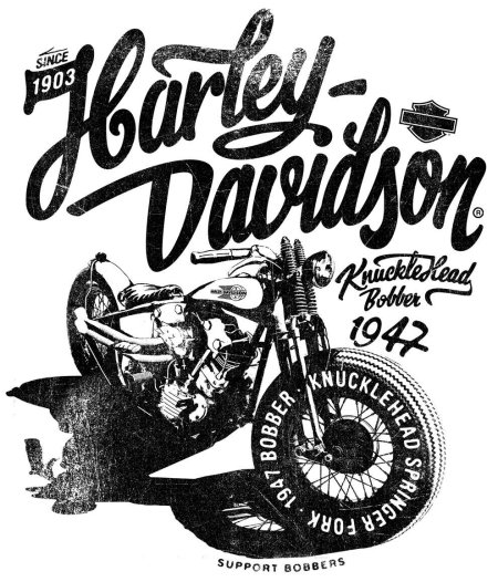 Логотип харлей дэвидсон ретро