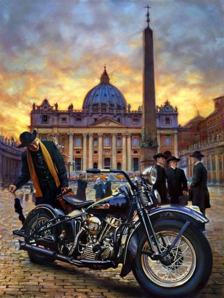 Мотоцикл картина