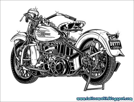 Мотоцикл харлей дэвидсон вектор