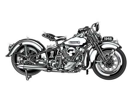 Мотоцикл харлей дэвидсон вектор