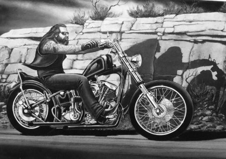 Картины про байкеров дэвид манн