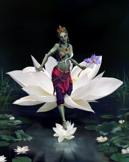 Богиня в лотосе
