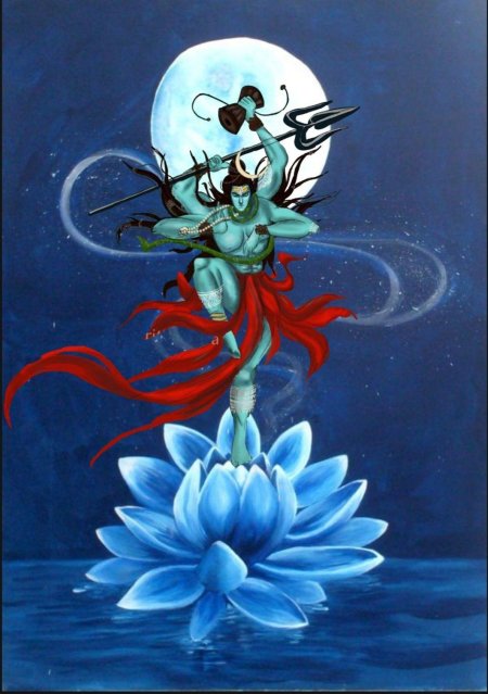 Шива в лотосе