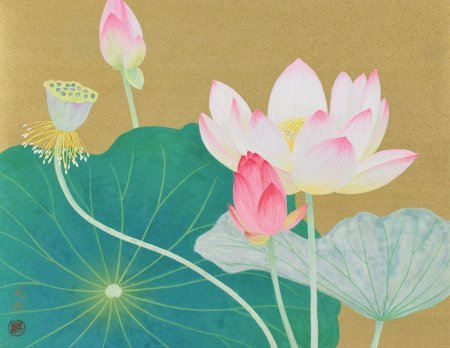 Китайская живопись лотос