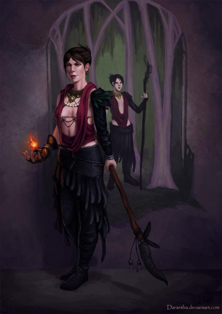 Морриган dragon age арт