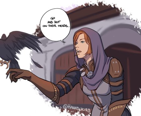Dragon age лелиана и серый страж