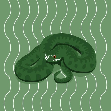 Змеи мультяшные