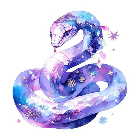 Фиолетовая змея