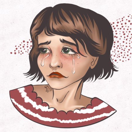 Человек плачет рисунок