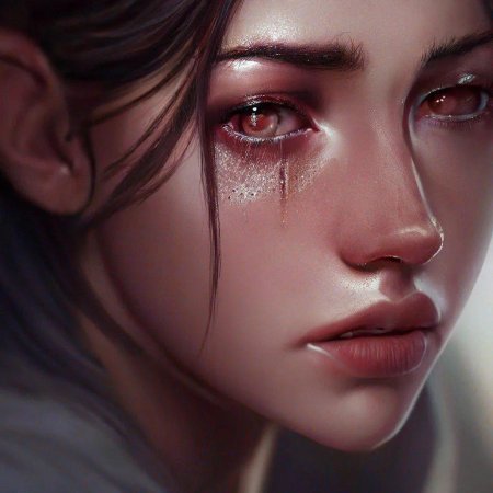 Девушка плачет