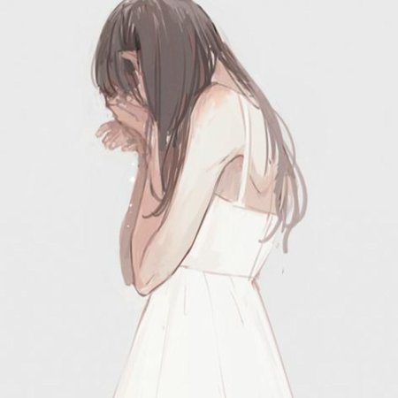 Девушка плачет арт