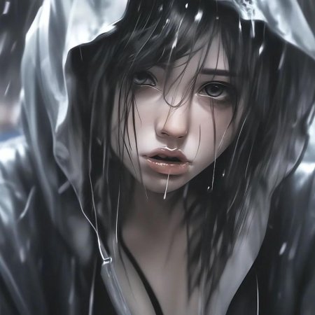 Девушка слезы