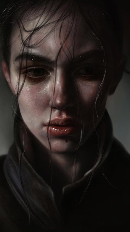 Девушка плачет