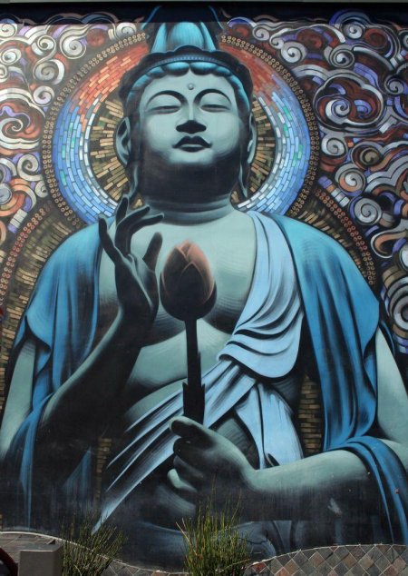 Будда стрит арт