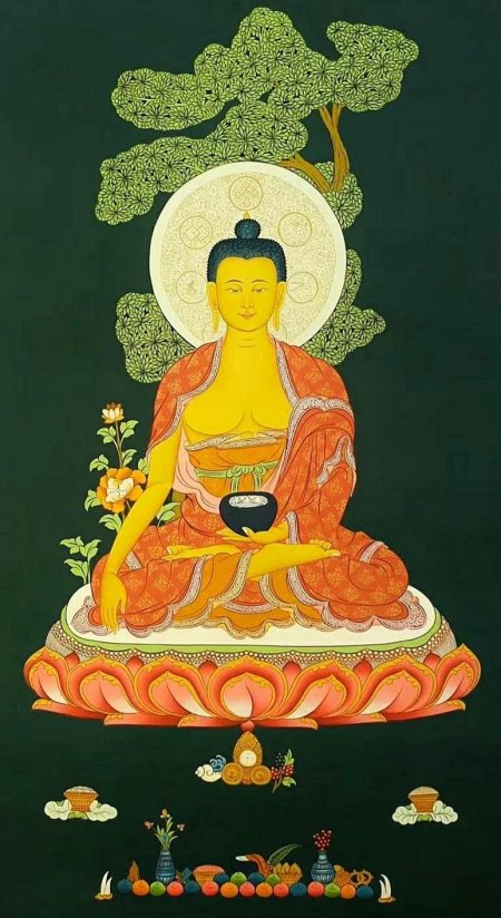 Тханка будда шакьямуни