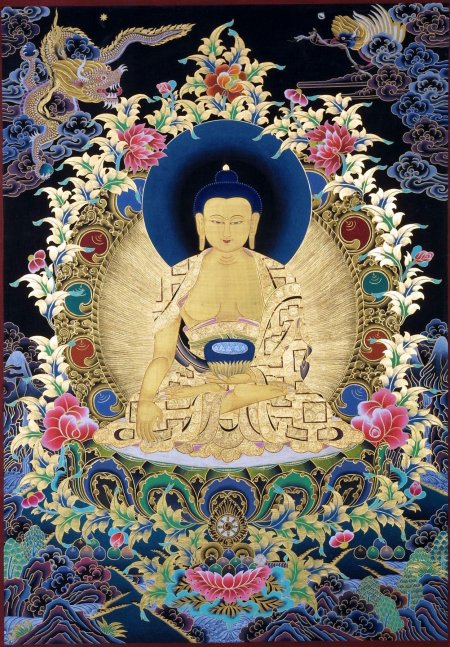 Тханка будда шакьямуни