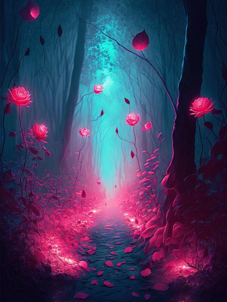 Волшебный лес фэнтези