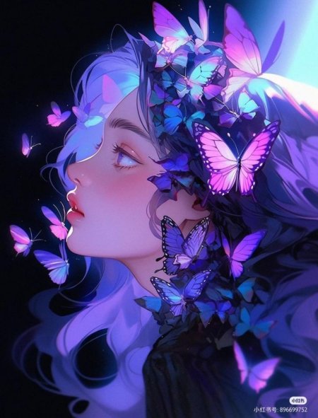 Красивая аниме девушка