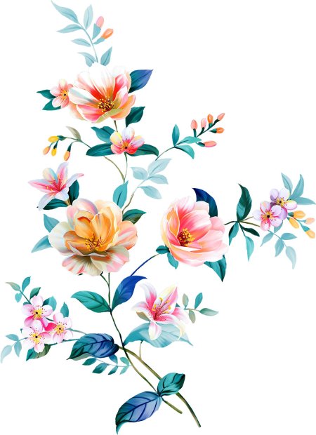 Акварельные цветы