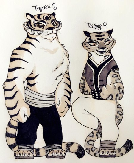 Кунг фу панда тигрица