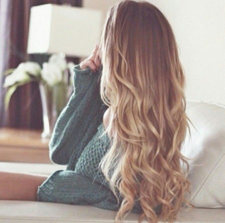 Русые длинные волосы